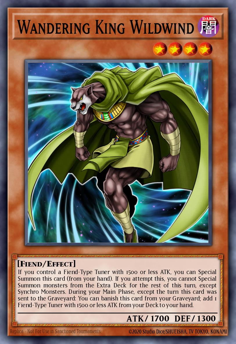 Wandering King Wildwind Yu-Gi-Oh card