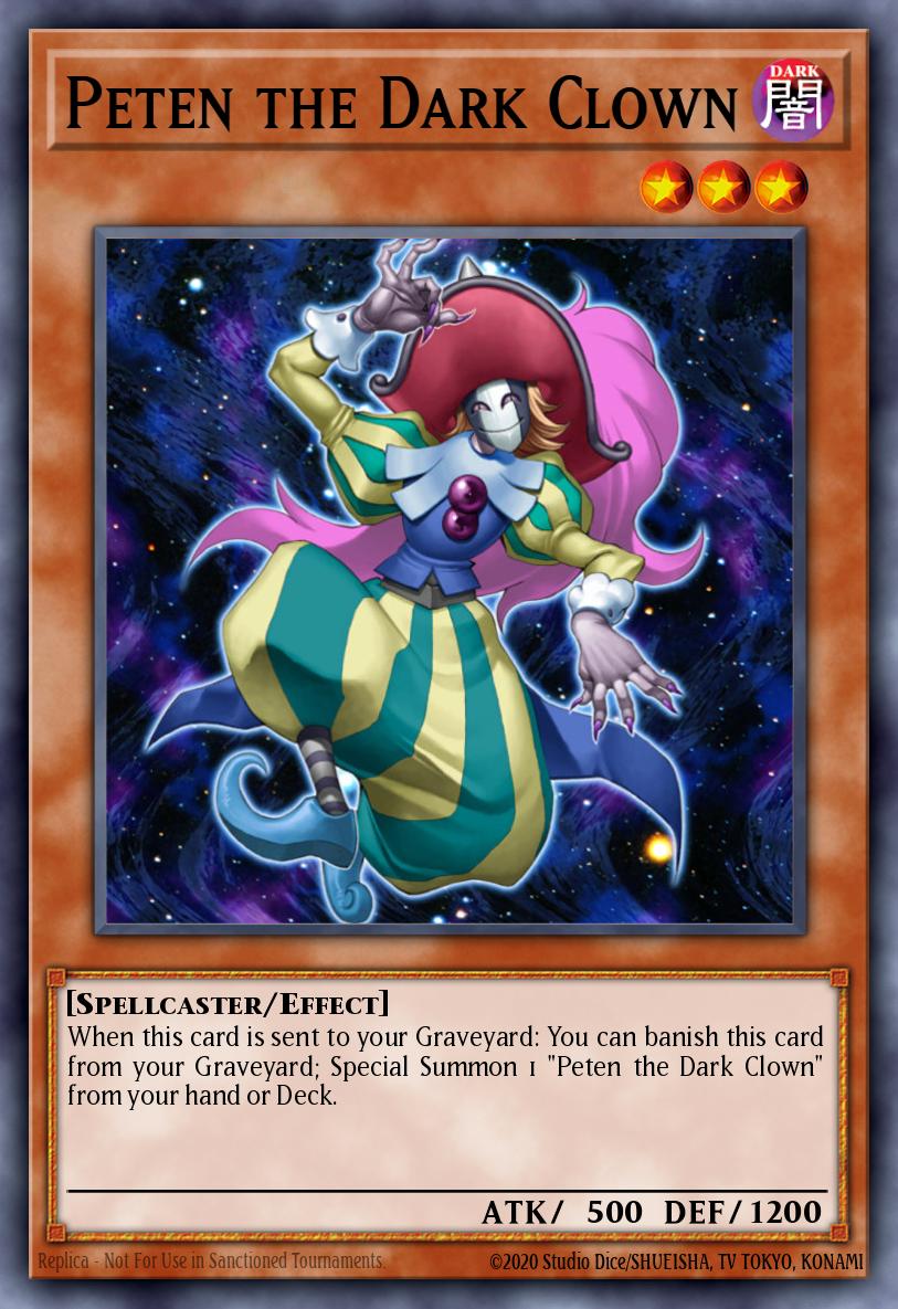 Peten the Dark Clown Yu-Gi-Oh card