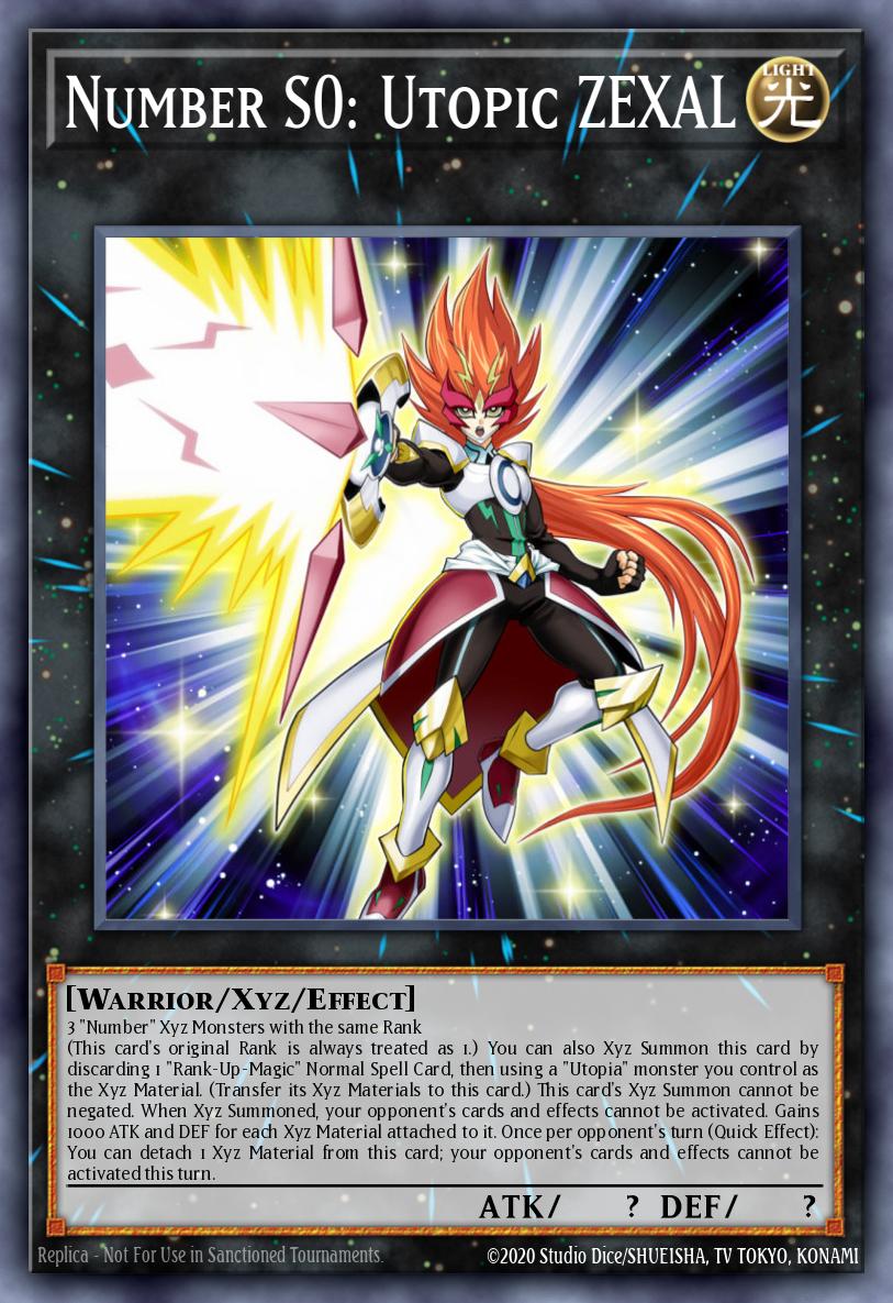 Number S0: Utopic ZEXAL Yu-Gi-Oh card