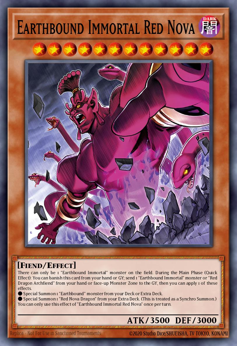Earthbound Immortal Red Nova Yu-Gi-Oh card