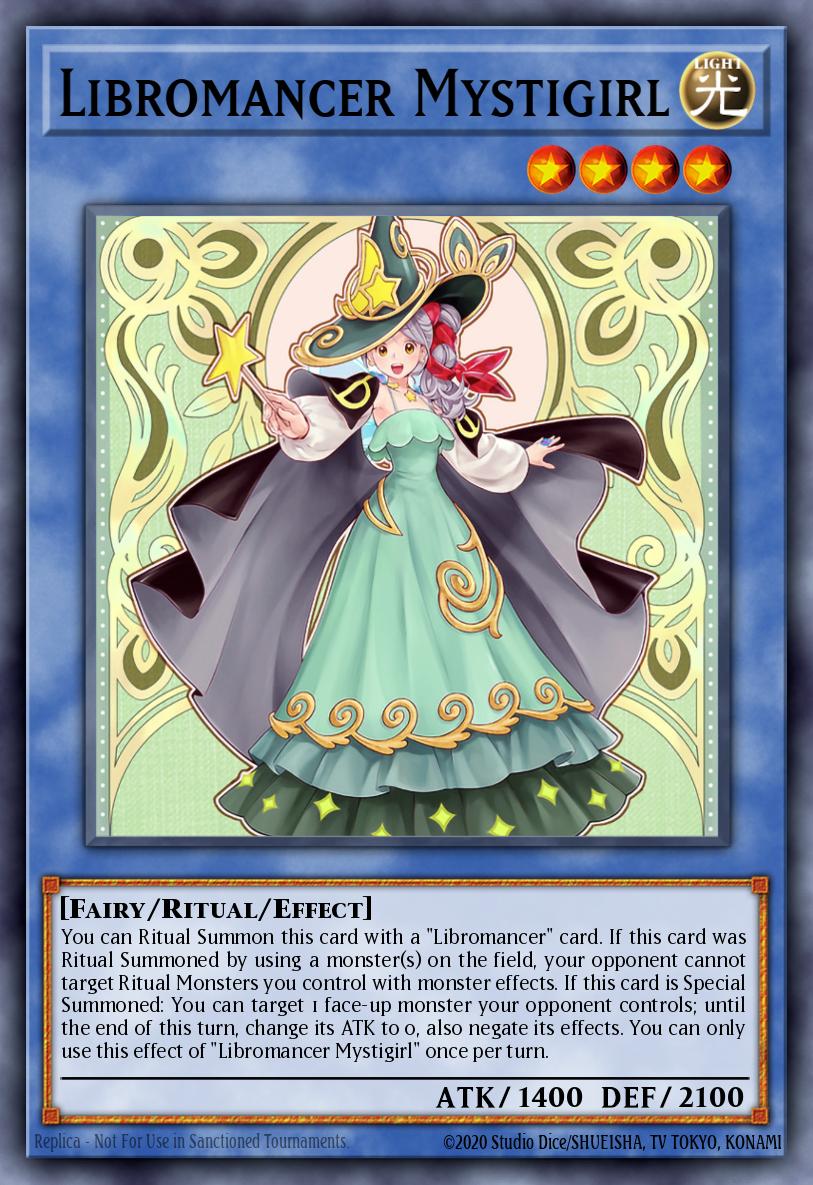 Libromancer Mystigirl Yu-Gi-Oh card