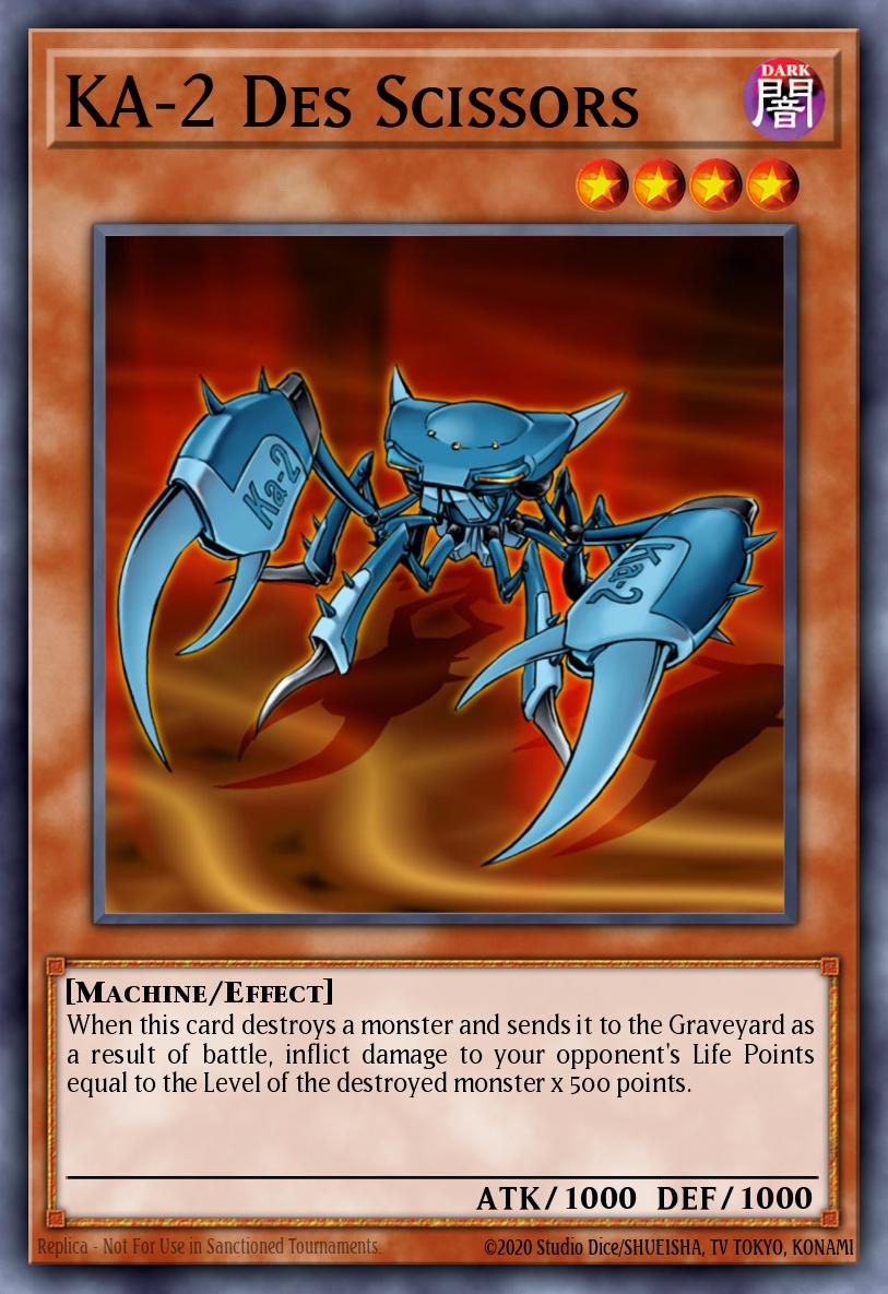 KA-2 Des Scissors Yu-Gi-Oh card