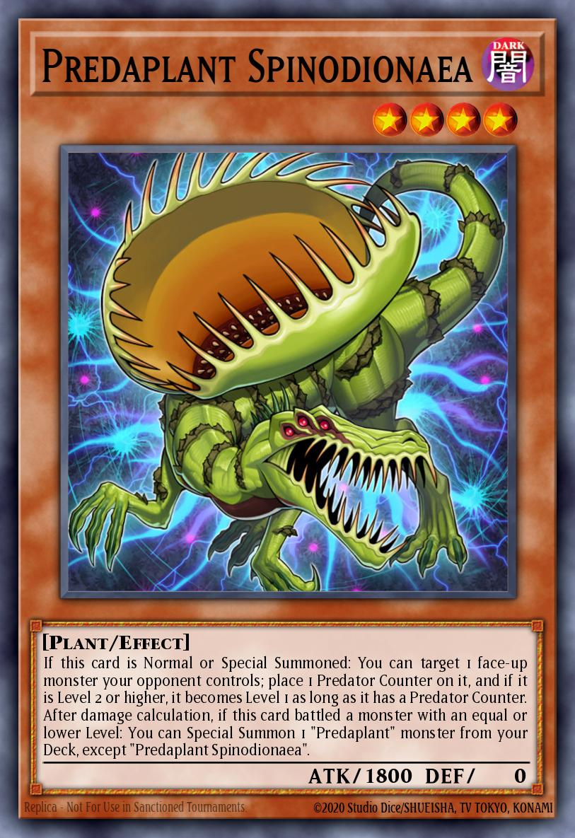 Predaplant Spinodionaea Yu-Gi-Oh card