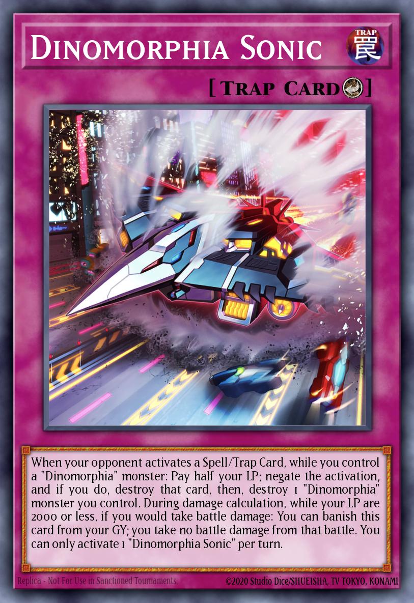 Dinomorphia Sonic Yu-Gi-Oh card