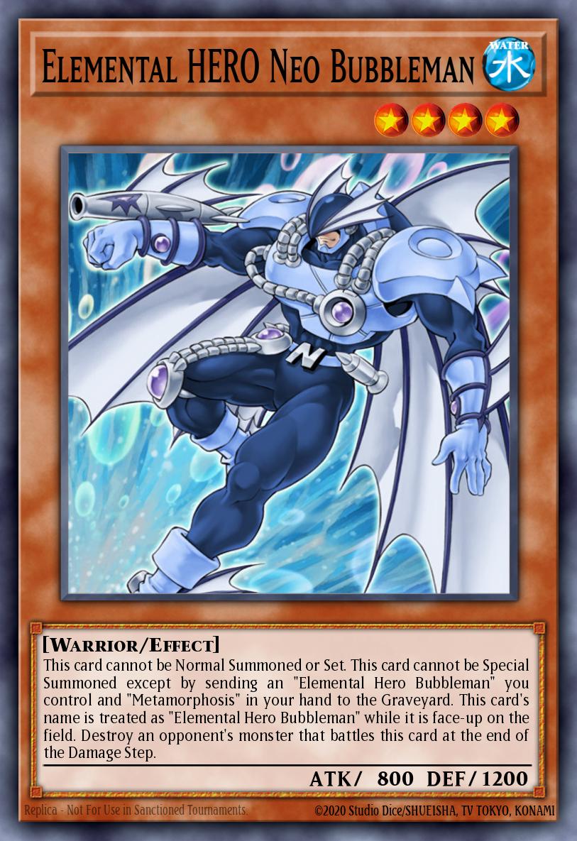 Elemental HERO Neo Bubbleman Yu-Gi-Oh card