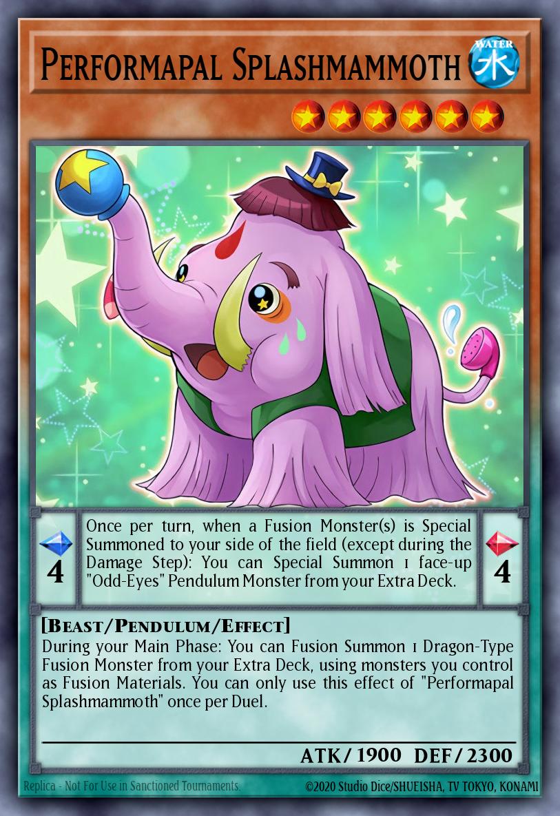Performapal Splashmammoth Yu-Gi-Oh card