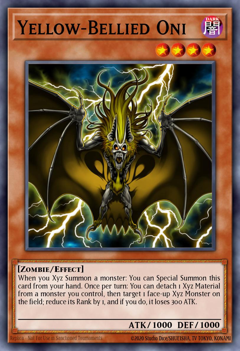 Yellow-Bellied Oni Yu-Gi-Oh card
