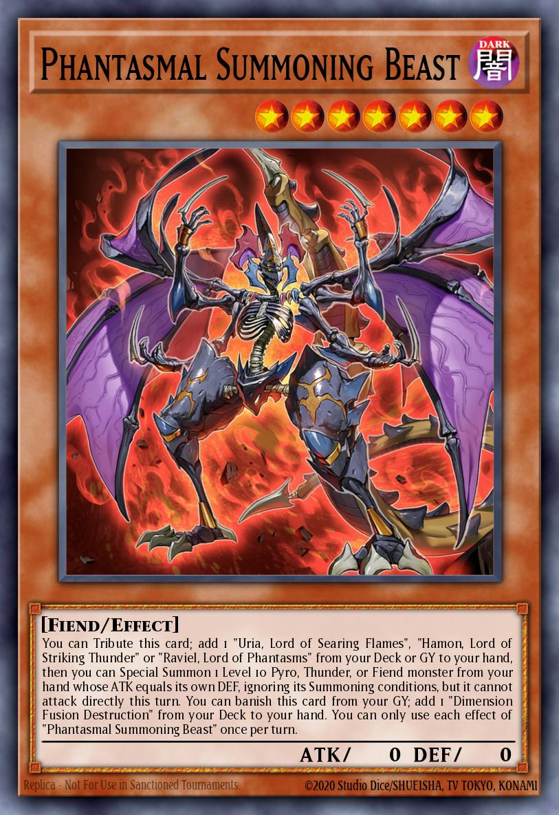 Phantasmal Summoning Beast Yu-Gi-Oh card