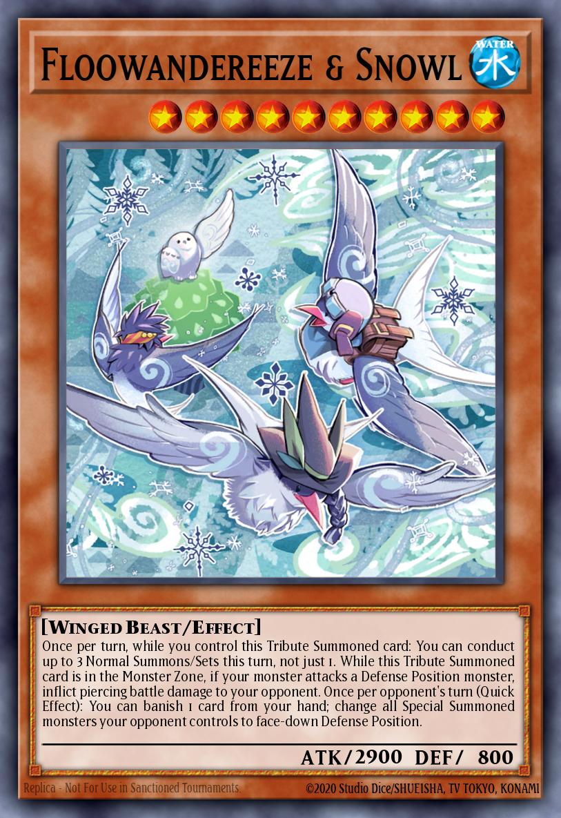 Floowandereeze & Snowl Yu-Gi-Oh card