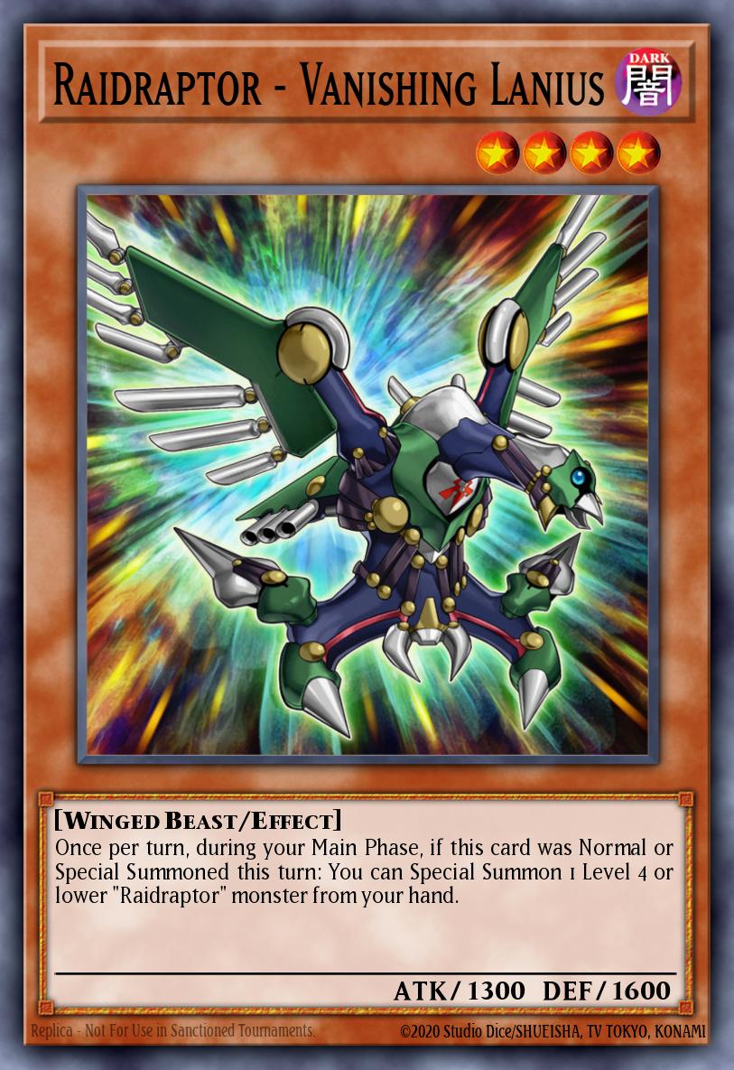 Raidraptor - Vanishing Lanius Yu-Gi-Oh card