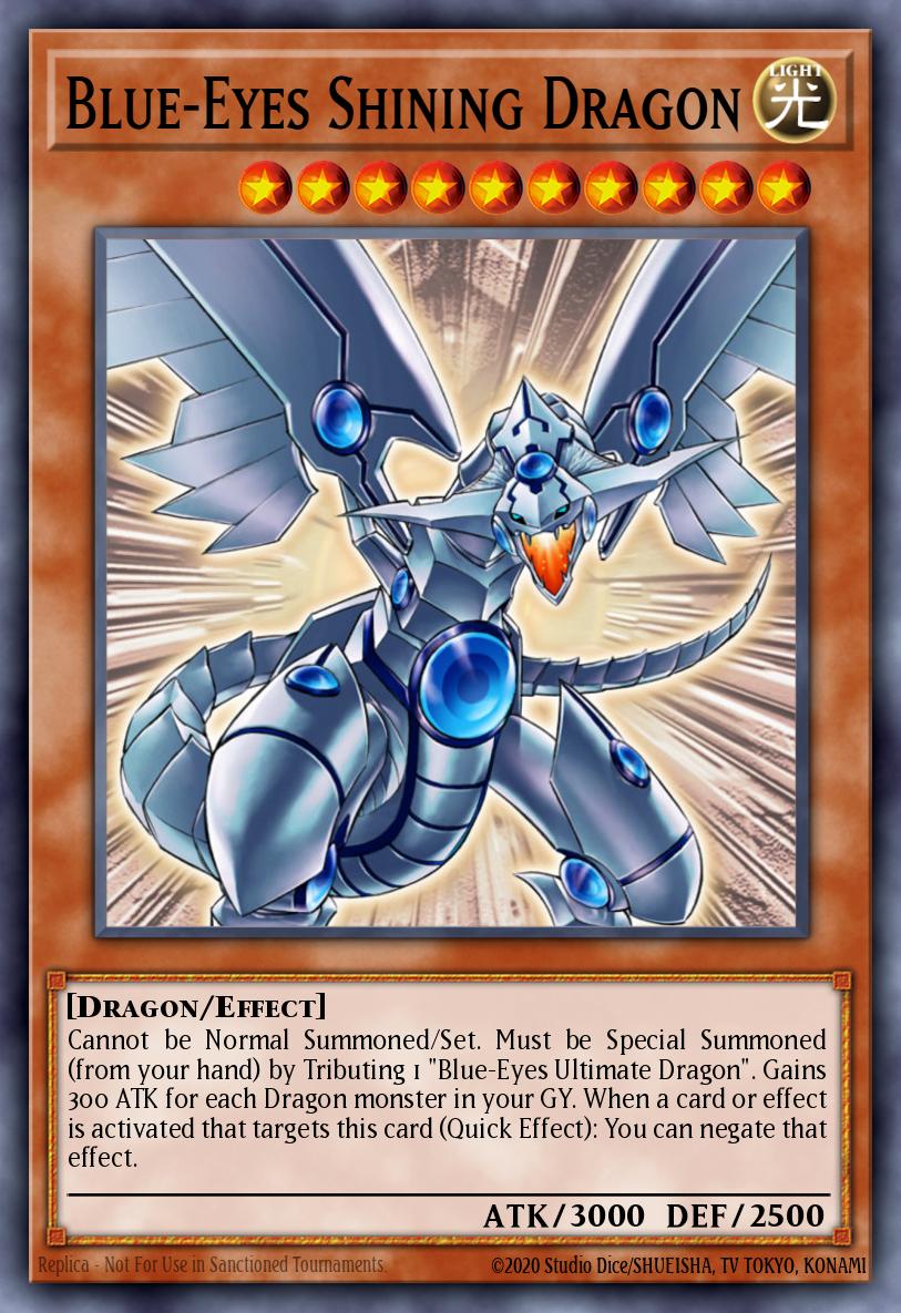 Blue-Eyes Shining Dragon Yu-Gi-Oh card