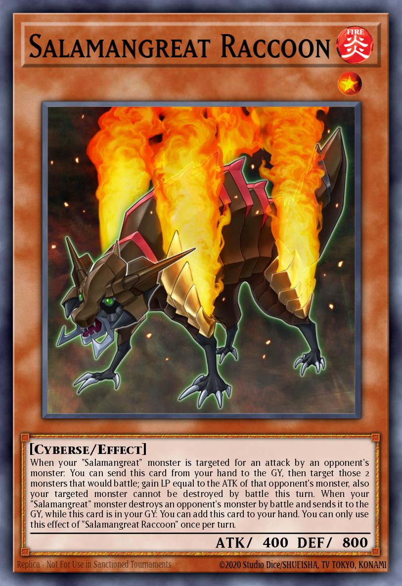 Salamangreat Raccoon Yu-Gi-Oh card