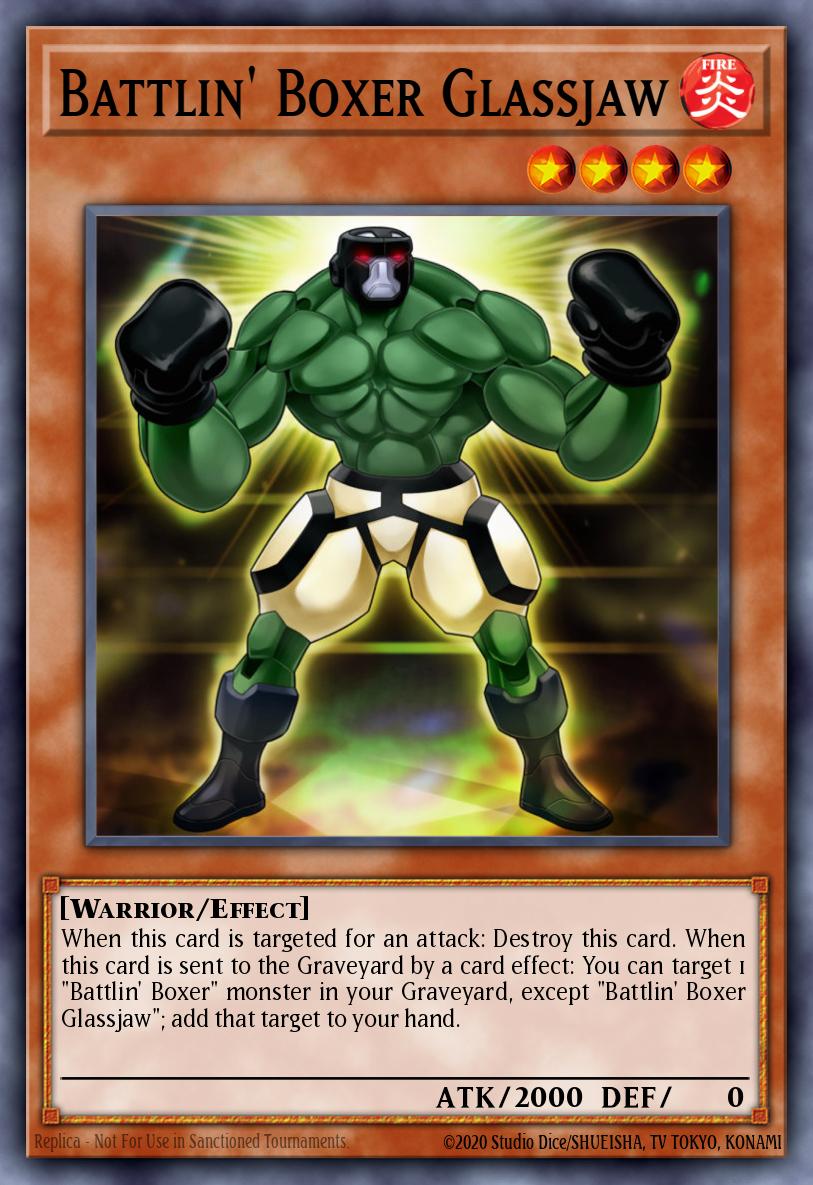 Battlin' Boxer Glassjaw Yu-Gi-Oh card