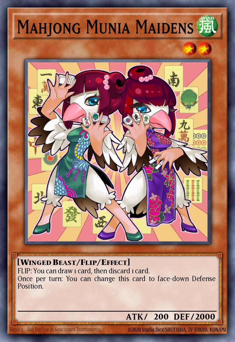 Mahjong Munia Maidens Yu-Gi-Oh card