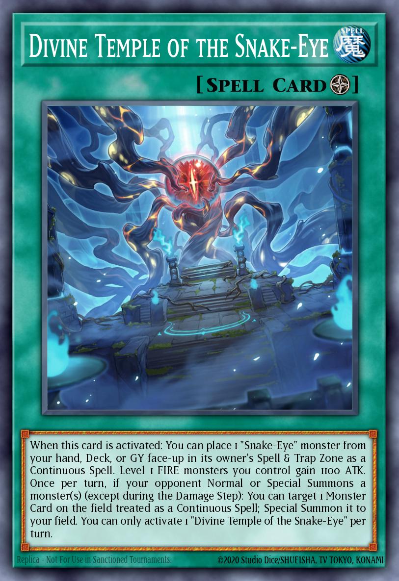 Divine Temple of the Snake-Eye Yu-Gi-Oh card