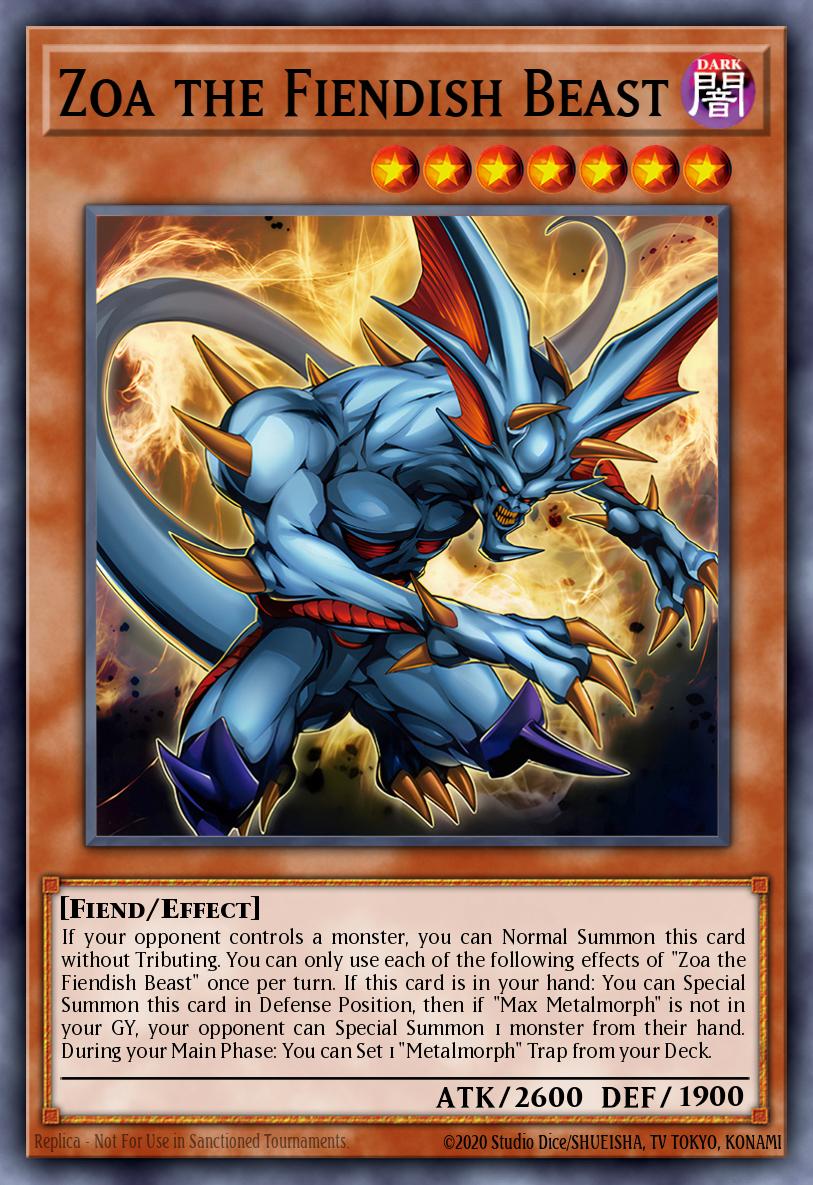 Zoa the Fiendish Beast Yu-Gi-Oh card