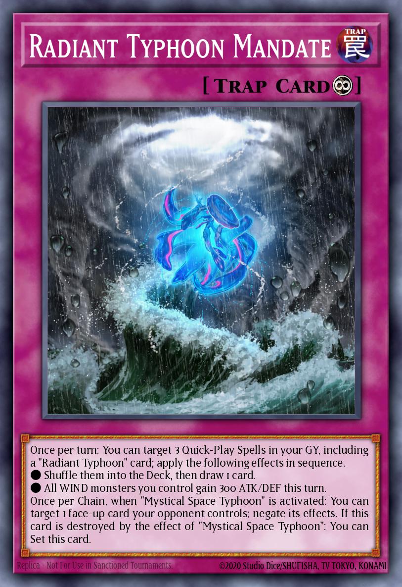 Radiant Typhoon Mandate Yu-Gi-Oh card