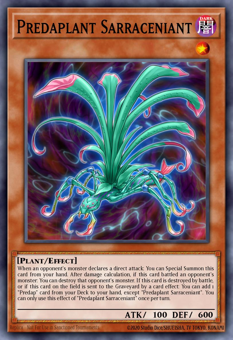 Predaplant Sarraceniant Yu-Gi-Oh card