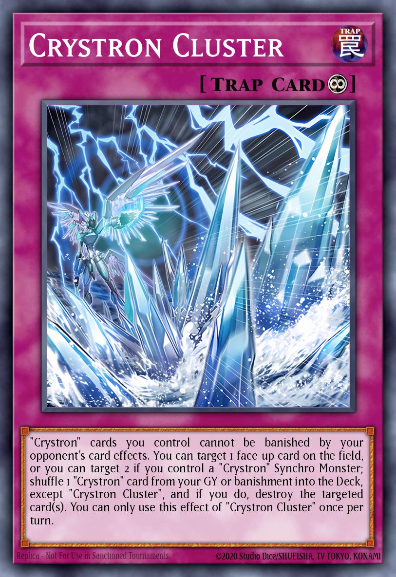 Crystron Cluster Yu-Gi-Oh card