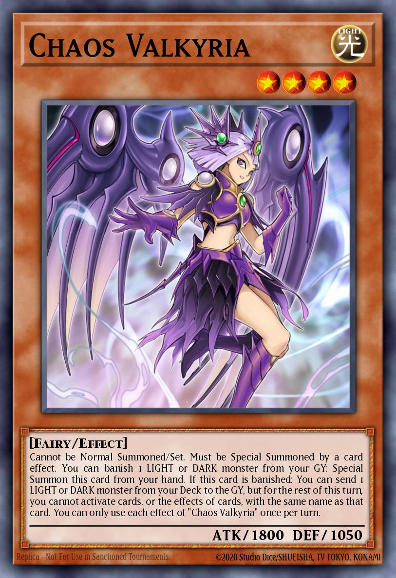 Chaos Valkyria Yu-Gi-Oh card