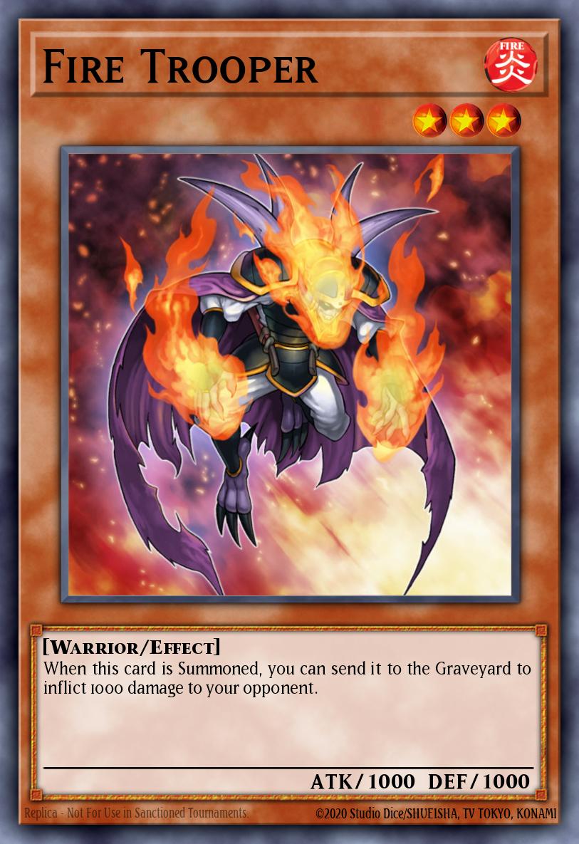 Fire Trooper Yu-Gi-Oh card