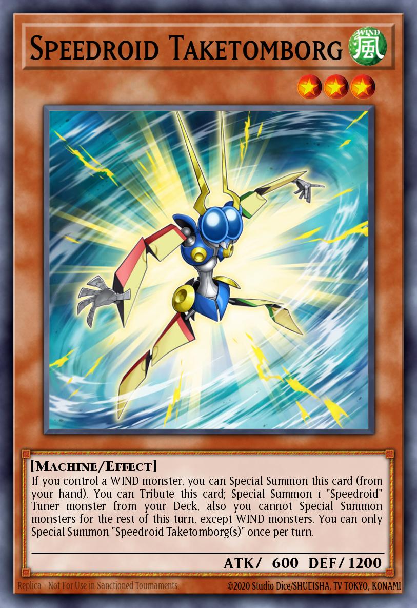 Speedroid Taketomborg Yu-Gi-Oh card