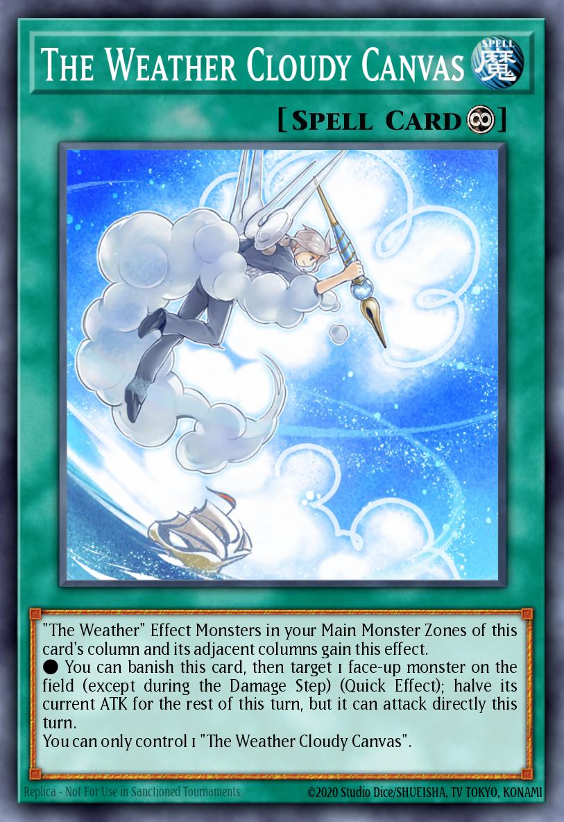 The Weather Cloudy Canvas Yu-Gi-Oh card