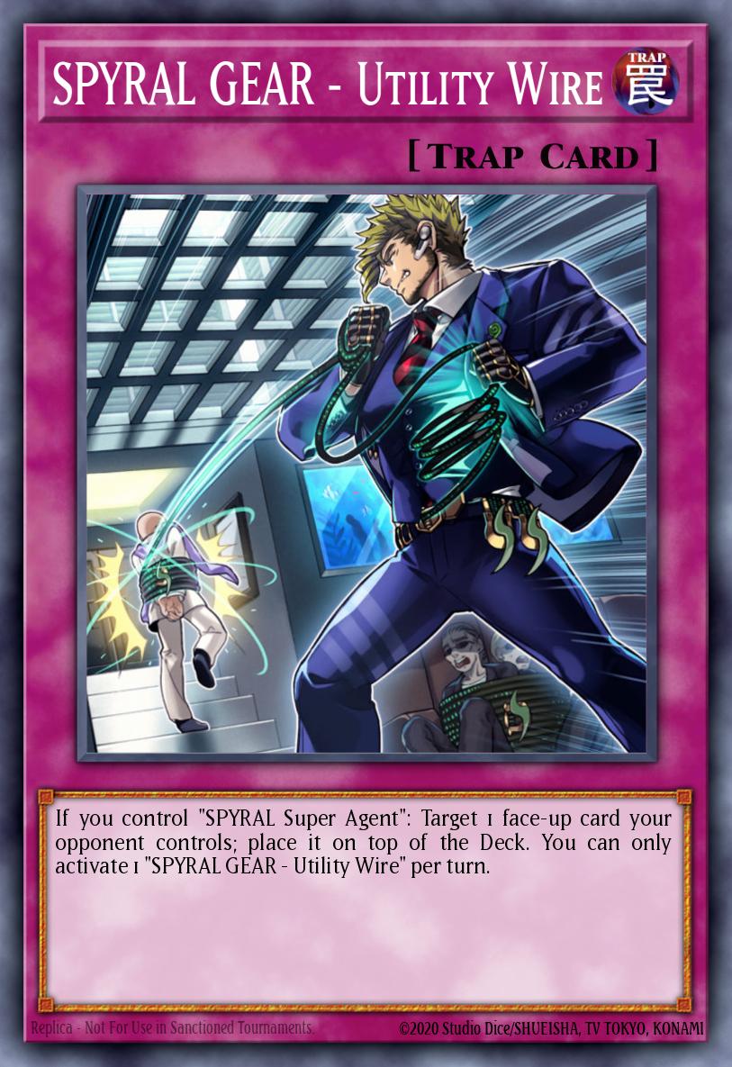 SPYRAL GEAR - Utility Wire Yu-Gi-Oh card