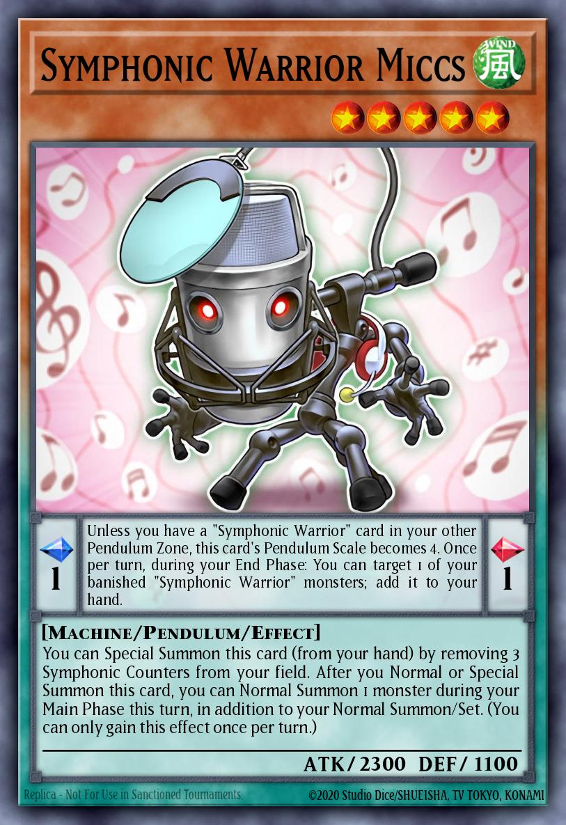 Symphonic Warrior Miccs Yu-Gi-Oh card