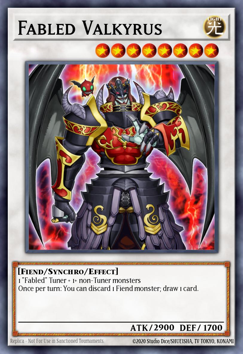 Fabled Valkyrus Yu-Gi-Oh card