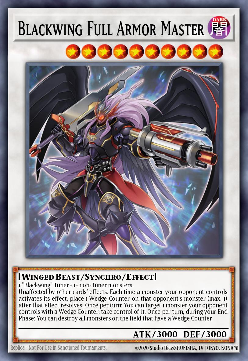 Blackwing Full Armor Master Yu-Gi-Oh card