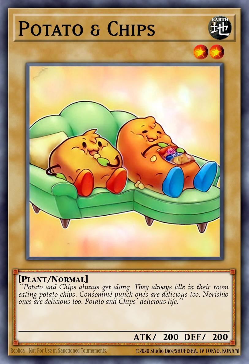 Potato & Chips Yu-Gi-Oh card