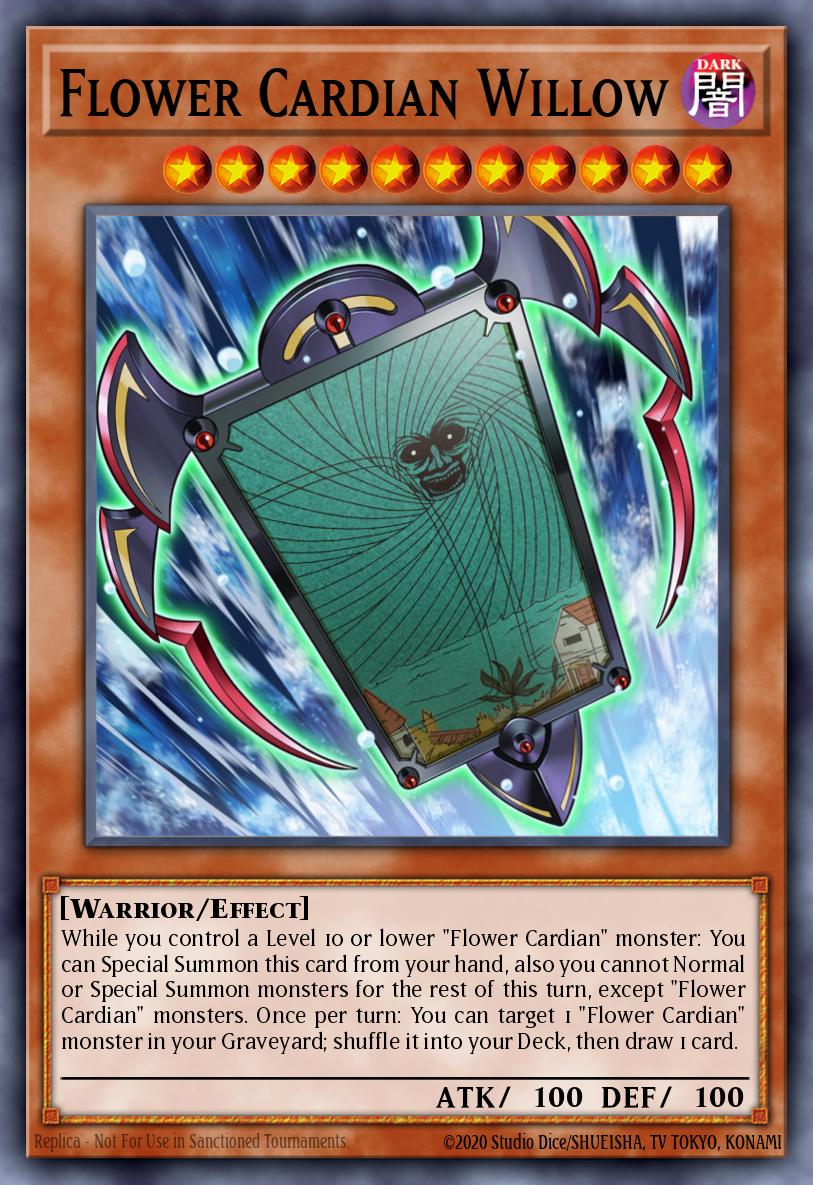 Flower Cardian Willow Yu-Gi-Oh card