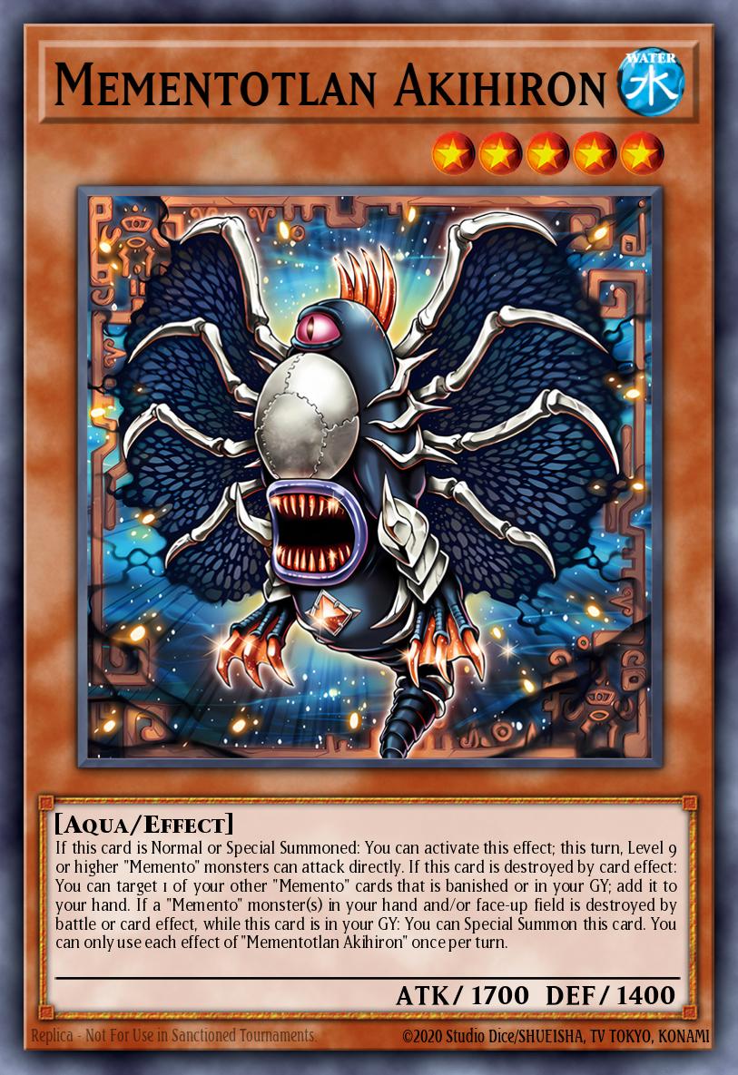 Mementotlan Akihiron Yu-Gi-Oh card