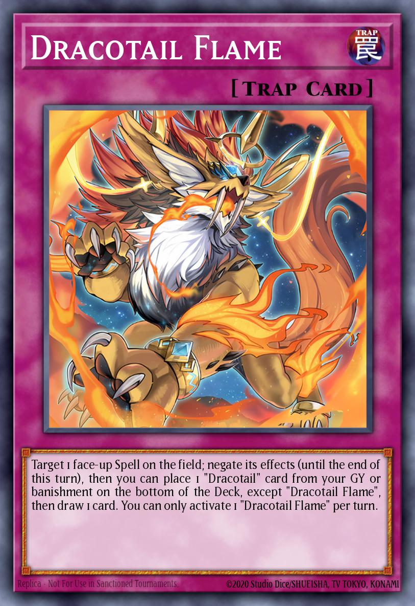 Dracotail Flame Yu-Gi-Oh card