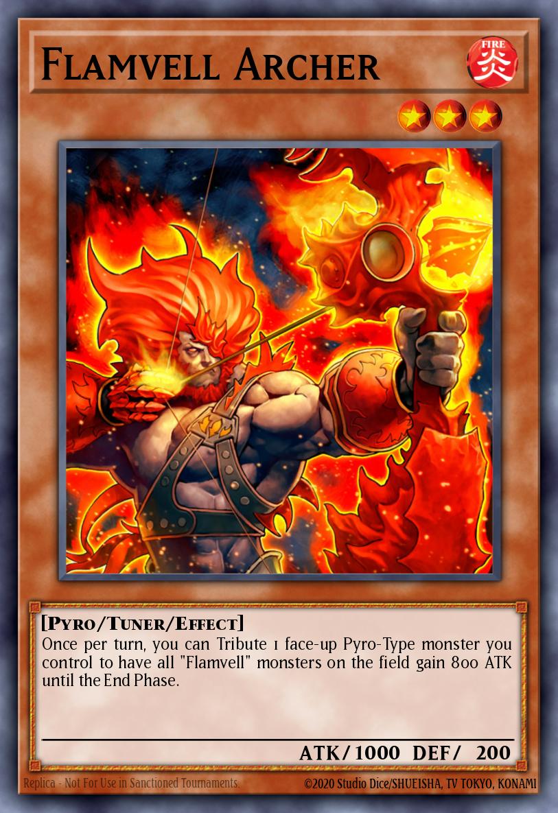 Flamvell Archer Yu-Gi-Oh card
