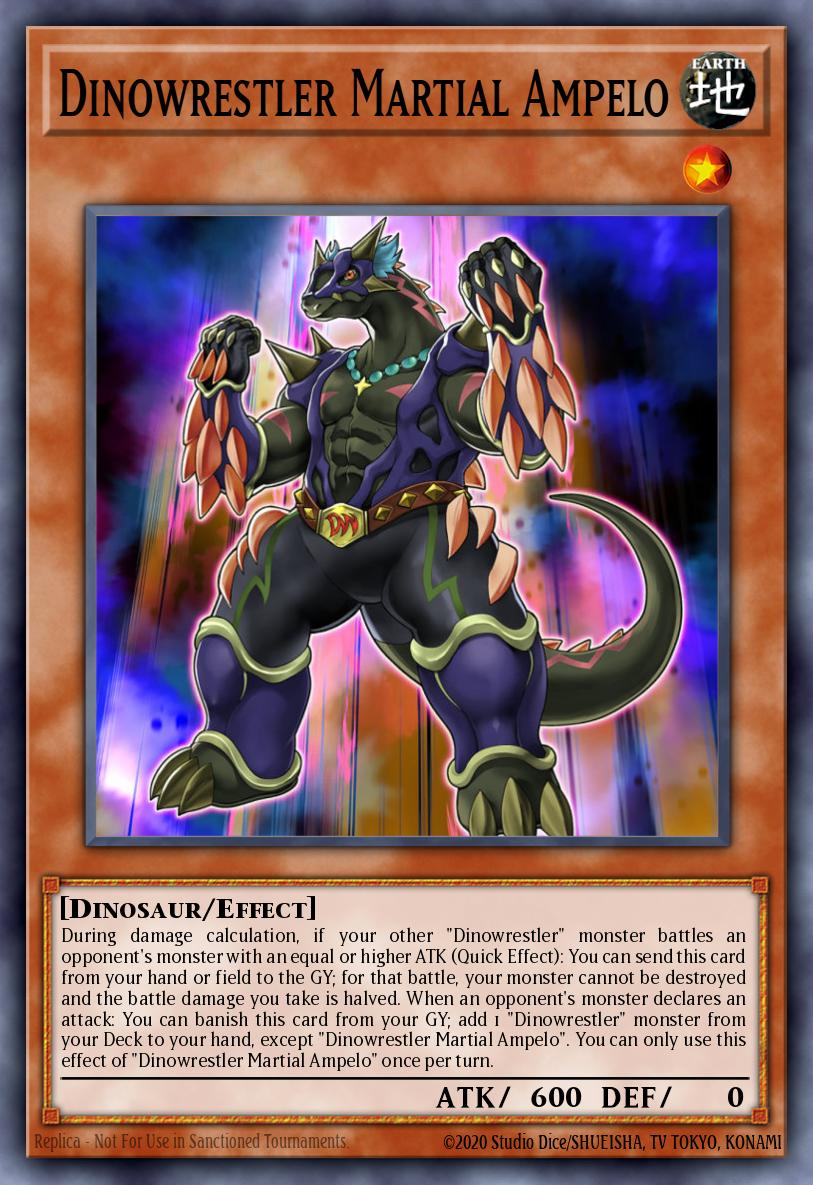 Dinowrestler Martial Ampelo Yu-Gi-Oh card