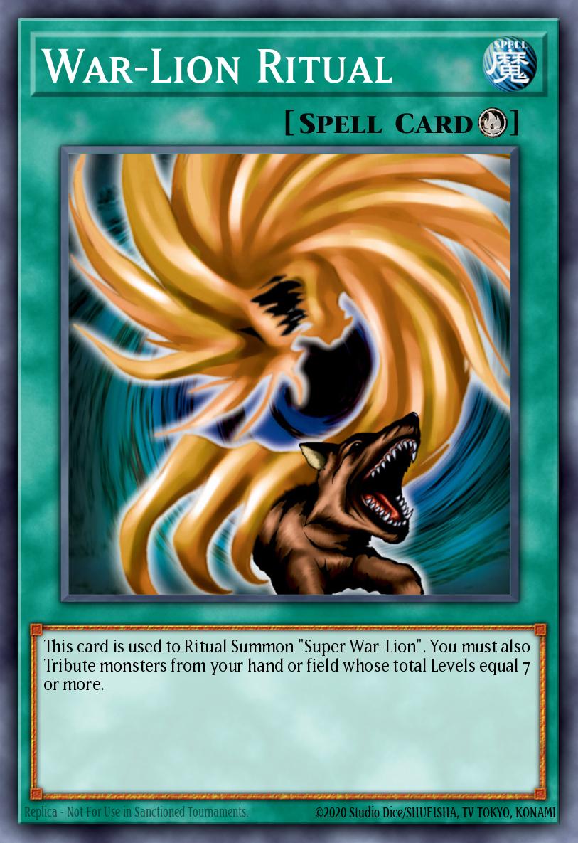 War-Lion Ritual Yu-Gi-Oh card