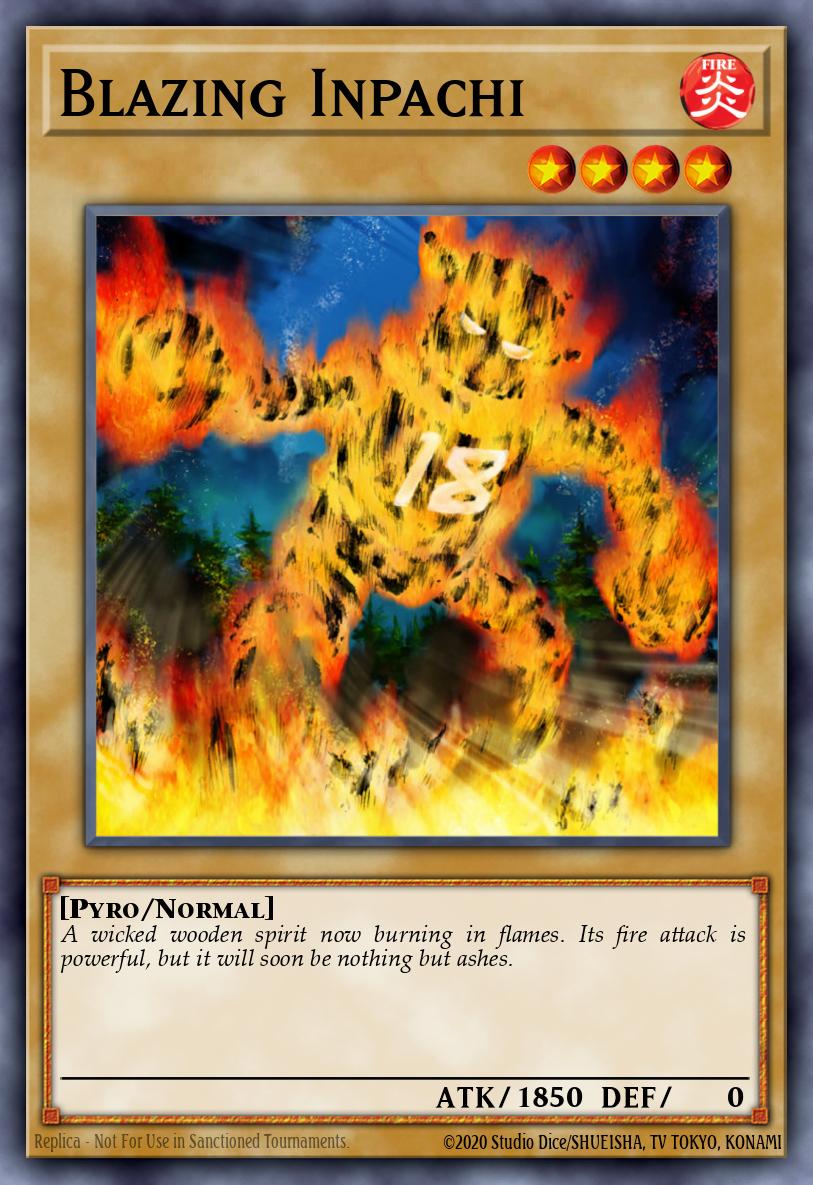 Blazing Inpachi Yu-Gi-Oh card