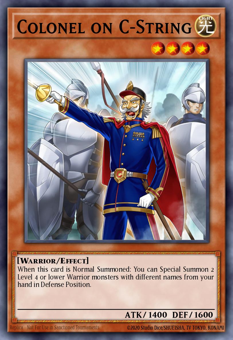 Colonel on C-String Yu-Gi-Oh card