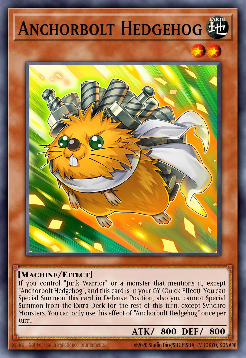 Anchorbolt Hedgehog Yu-Gi-Oh card