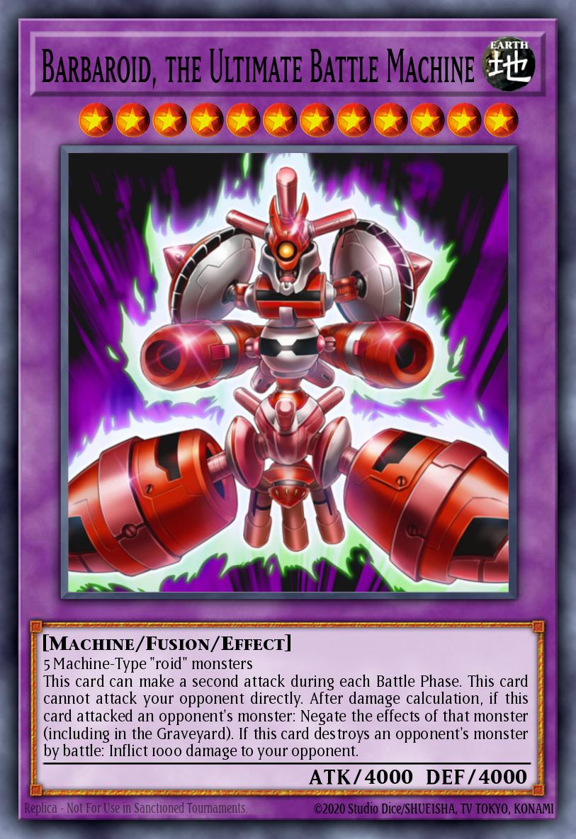 Barbaroid, the Ultimate Battle Machine Yu-Gi-Oh card