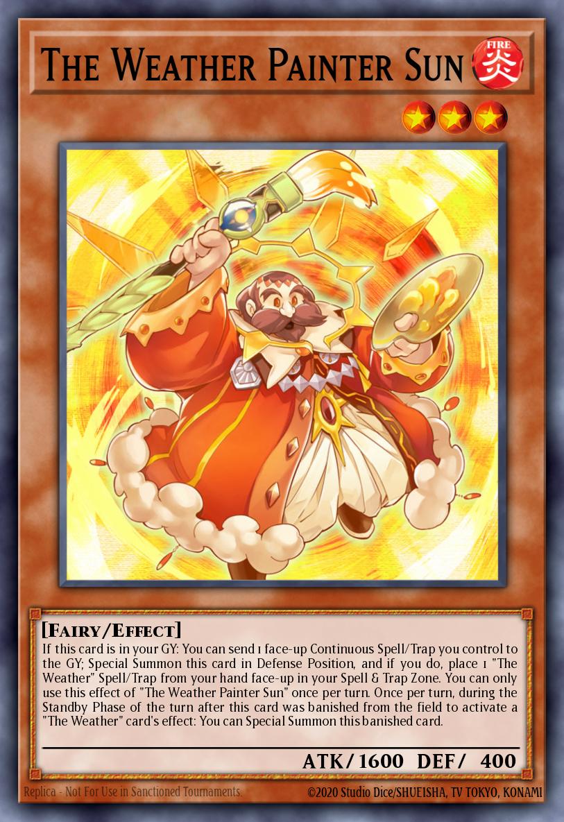 The Weather Painter Sun Yu-Gi-Oh card