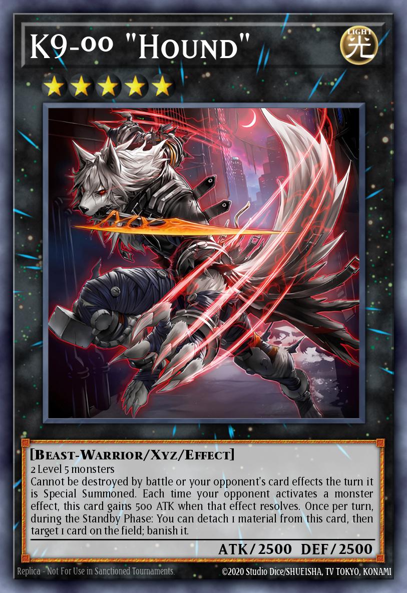 K9-ØØ "Hound" Yu-Gi-Oh card