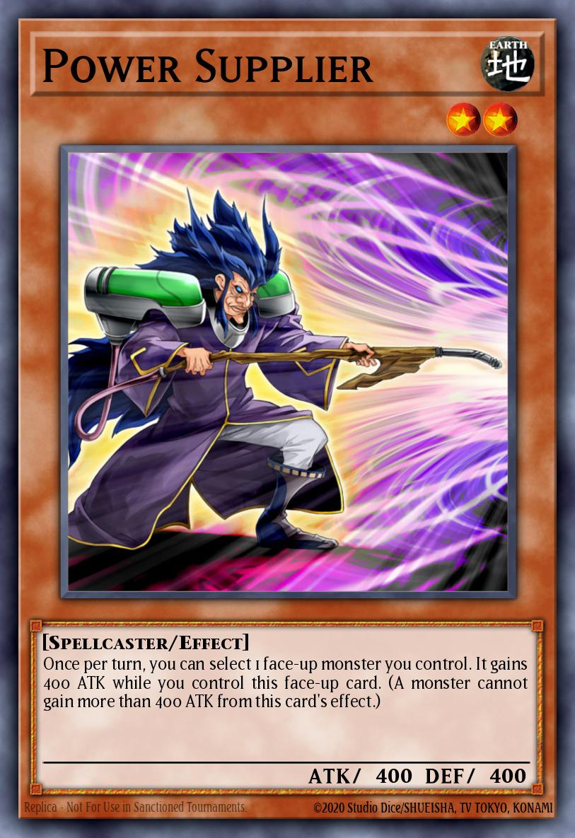 Power Supplier Yu-Gi-Oh card