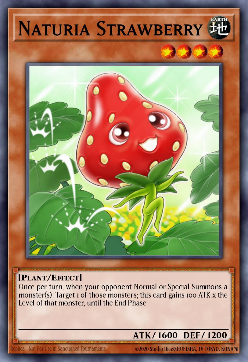 Naturia Strawberry Yu-Gi-Oh card
