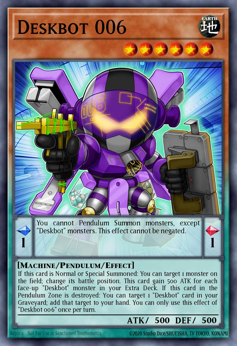 Deskbot 006 Yu-Gi-Oh card