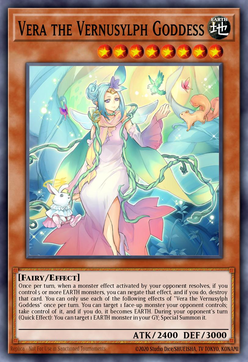 Vera the Vernusylph Goddess Yu-Gi-Oh card