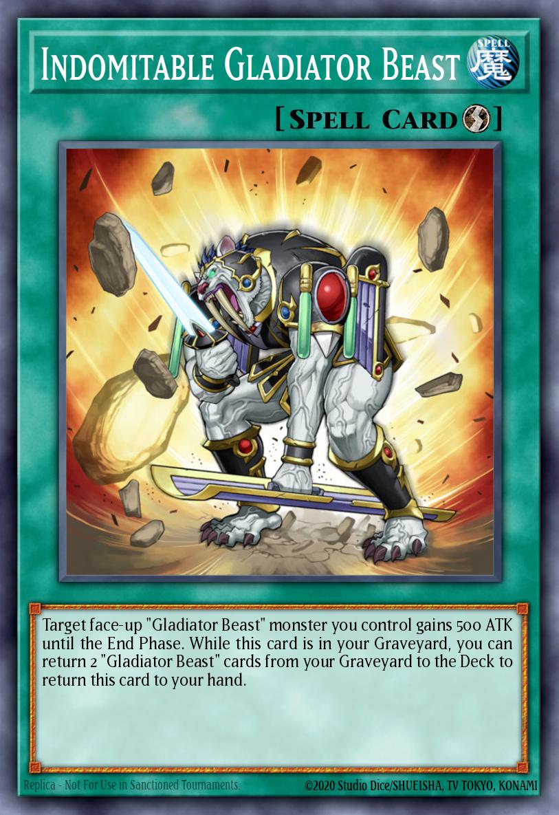 Indomitable Gladiator Beast Yu-Gi-Oh card