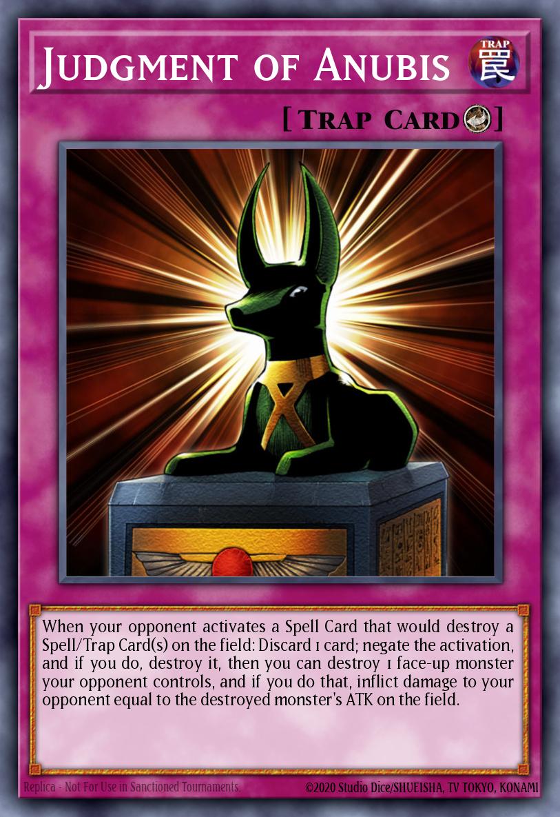 Judgment of Anubis Yu-Gi-Oh card